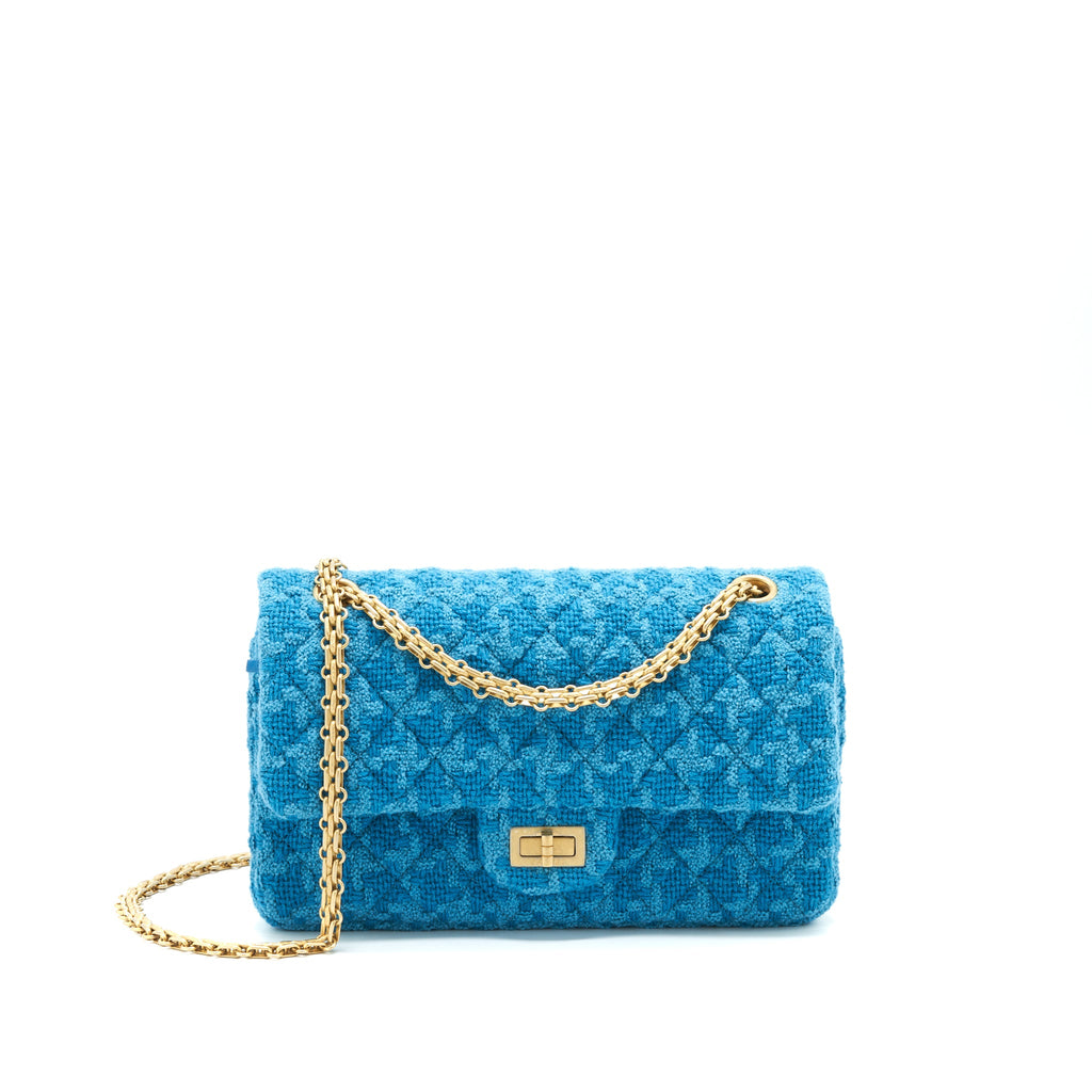 chanel-tweed-2-55-small-reissue-flap-bag-blue-brushed-ghw