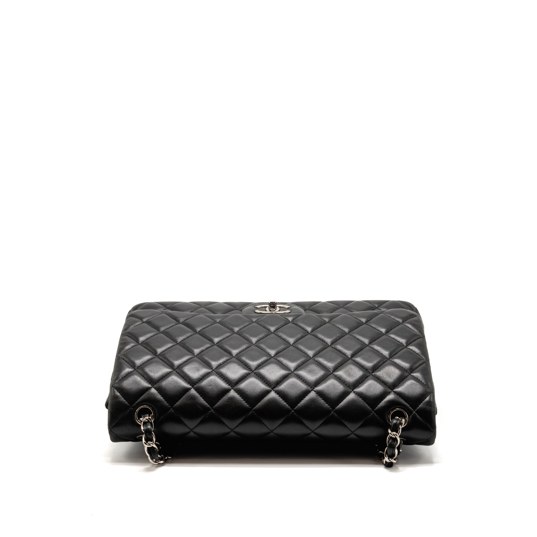 chanel-maxi-classic-double-flap-bag-lambskin-black-shw