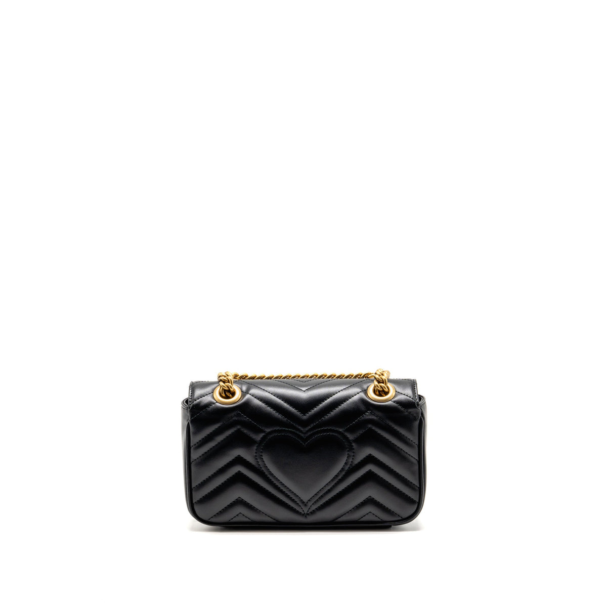 gucci-gg-marmont-small-shoulder-bag-chevron-leather-black-ghw