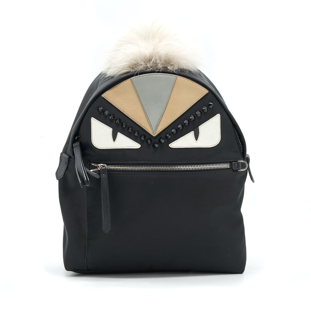 fendi-monster-backpack-in-black-with-fur