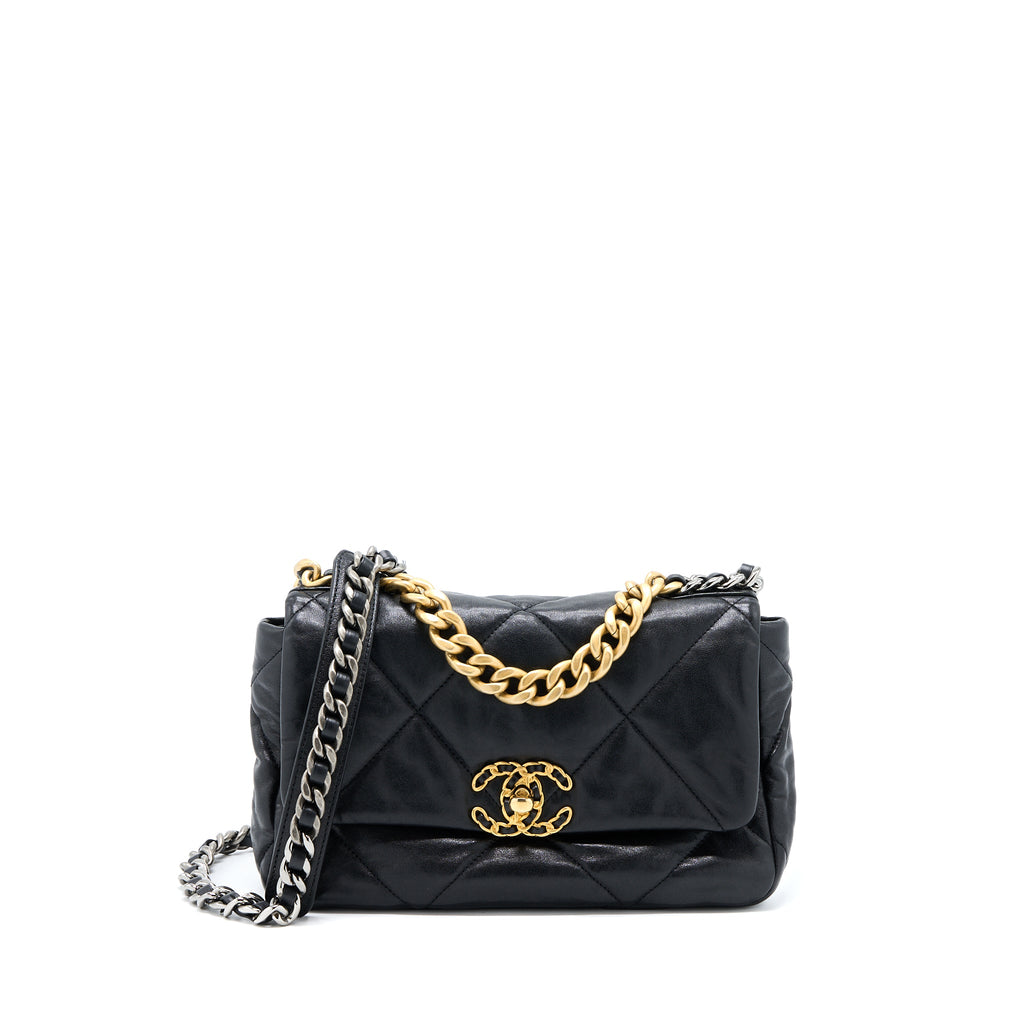 chanel-small-19-bag-goatskin-black-multicolour-hardware