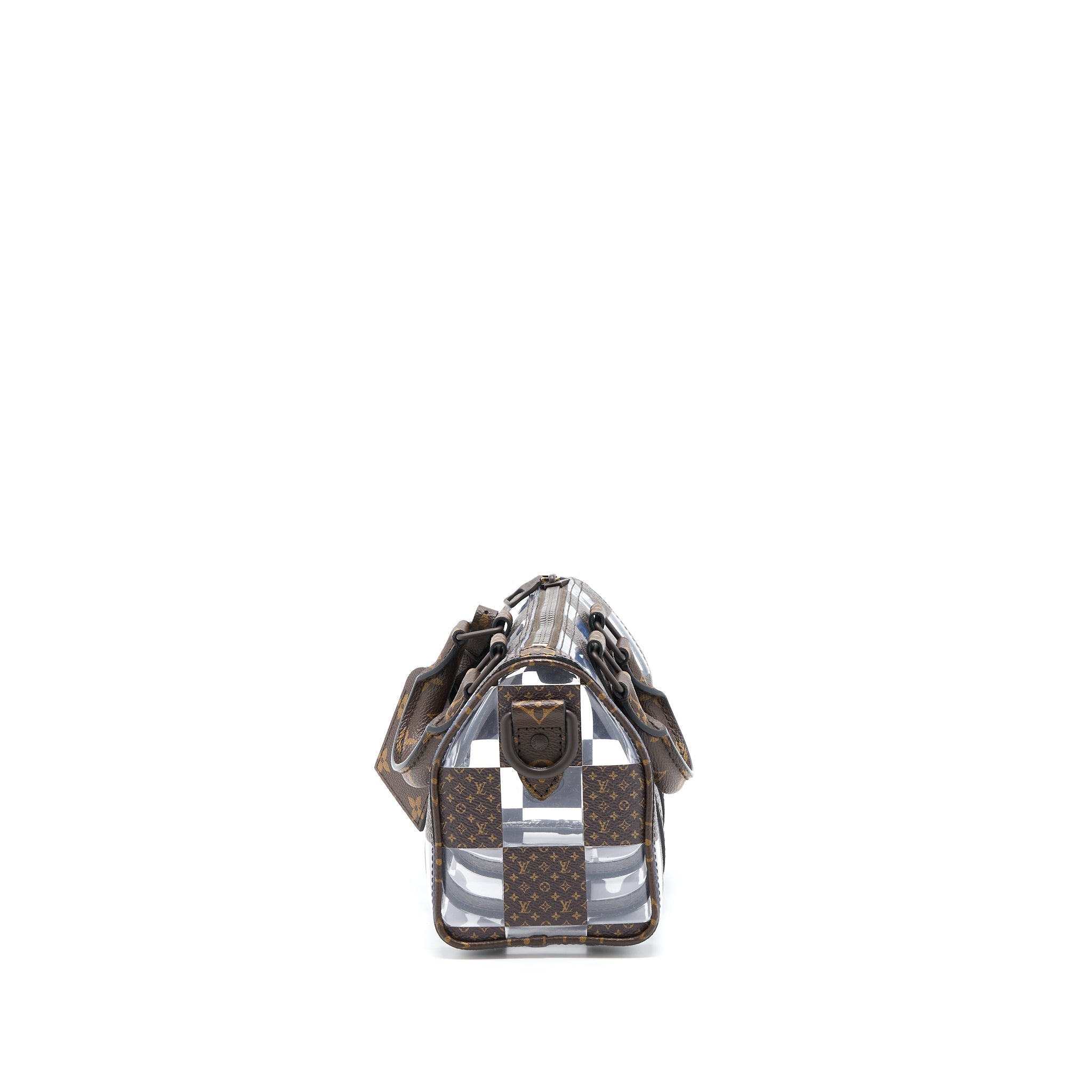 louis-vuitton-keepall-banbouliere-25-monogram-chess-monogram-canvas-transparent-pvc-brown-hardware