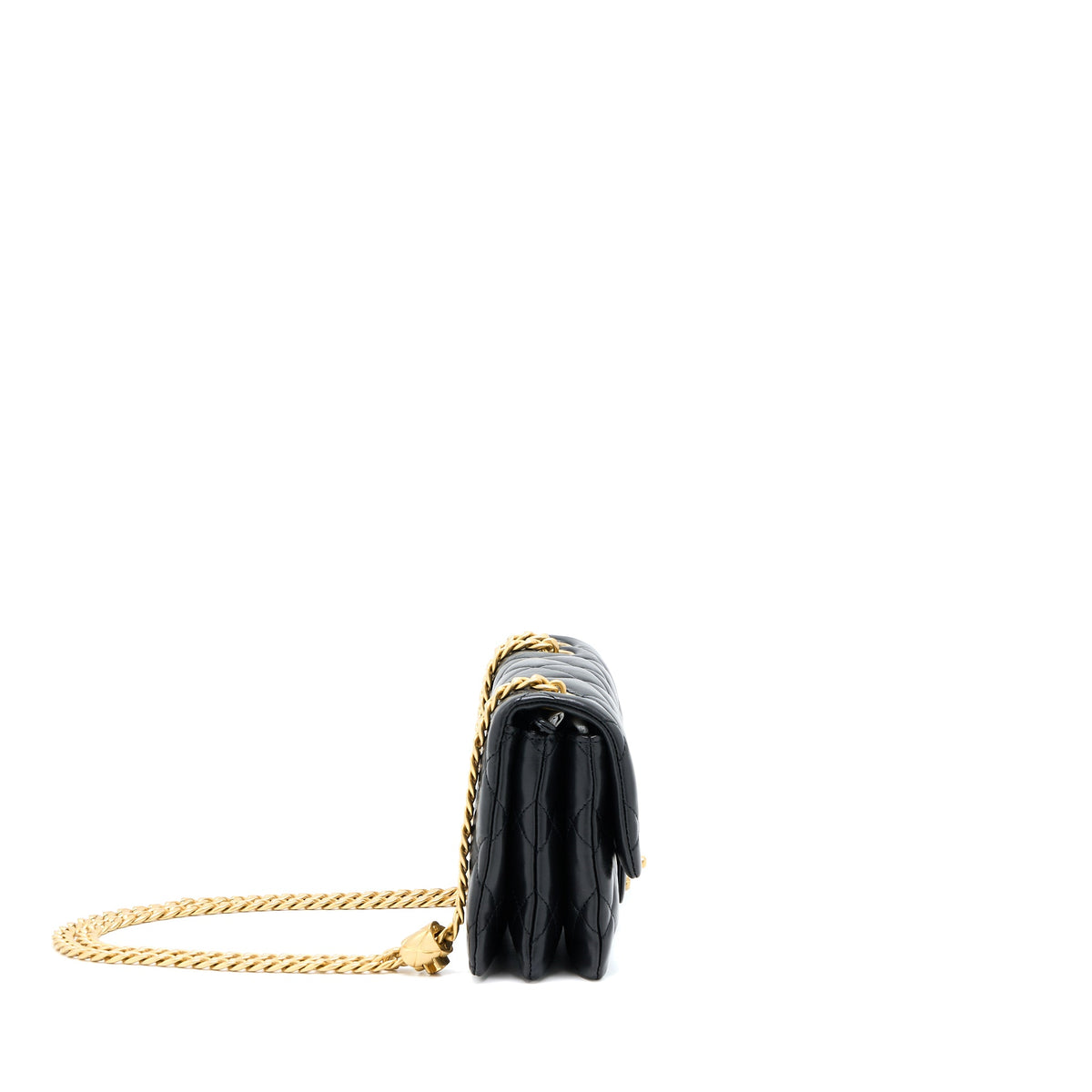 chanel-22k-gold-pillar-adjustment-chain-flap-bag-lambskin-black-ghw-microchip