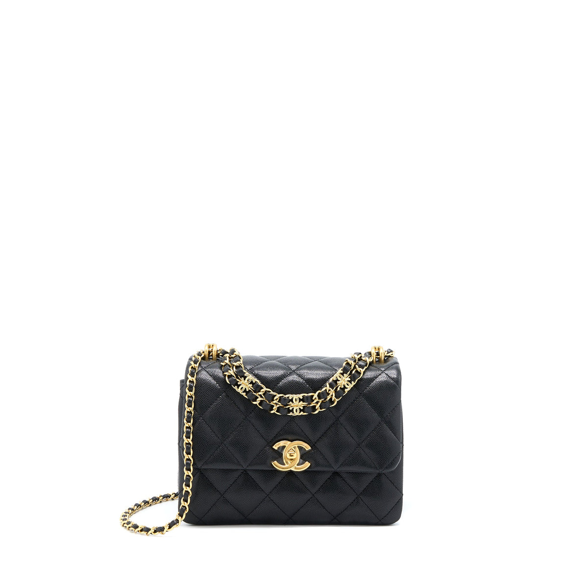 chanel-22k-coco-first-flap-bag-grained-calfskin-black-ghw-microchip