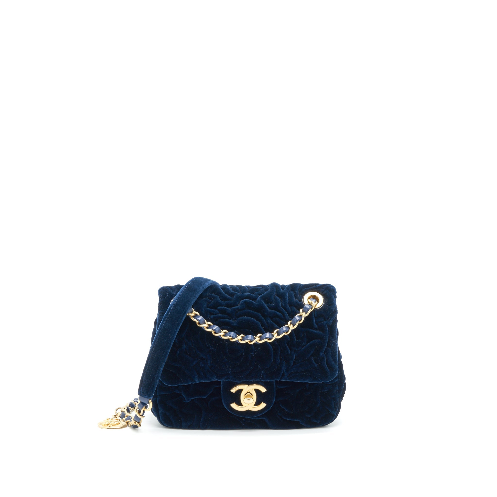 chanel-velvet-camellia-embossed-mini-square-flap-bag-navy-ghw-microchip
