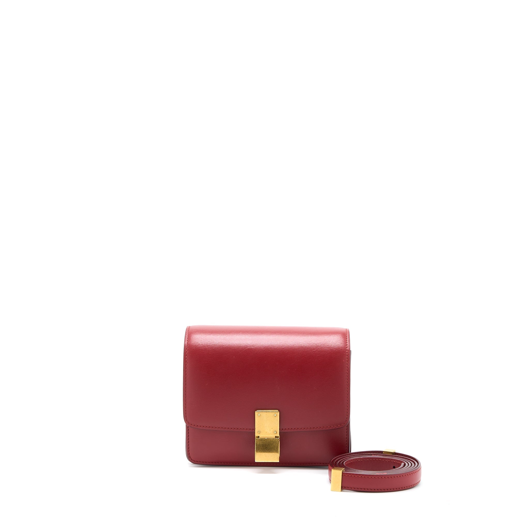 celine-mini-box-calfskin-red-ghw