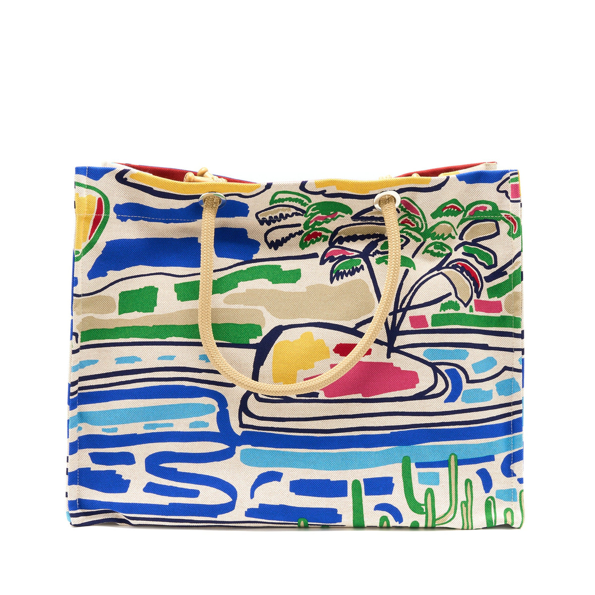 hermes-farniente-beach-bag-cotton-rouge-jaune