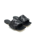 bottega-veneta-size39-5-lido-flat-sandals-black
