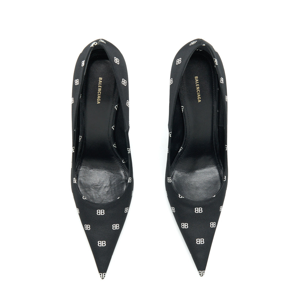 balenciaga-size-36-satin-bb-knife-heels-black