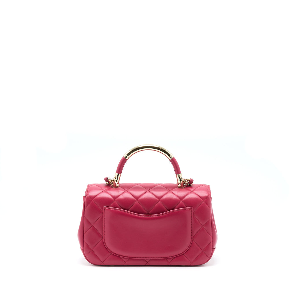 chanel-top-handle-flap-bag-crossbody-lambskin-pink-ghw