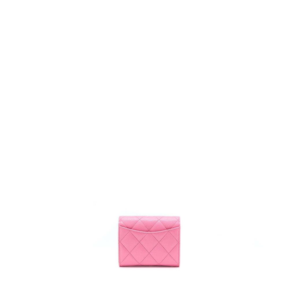 chanel-mini-flap-card-holder-caviar-pink-lghw