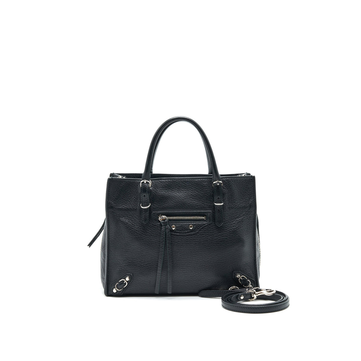 balenciaga-papier-a4-classic-studs-bag-leather-mini-black