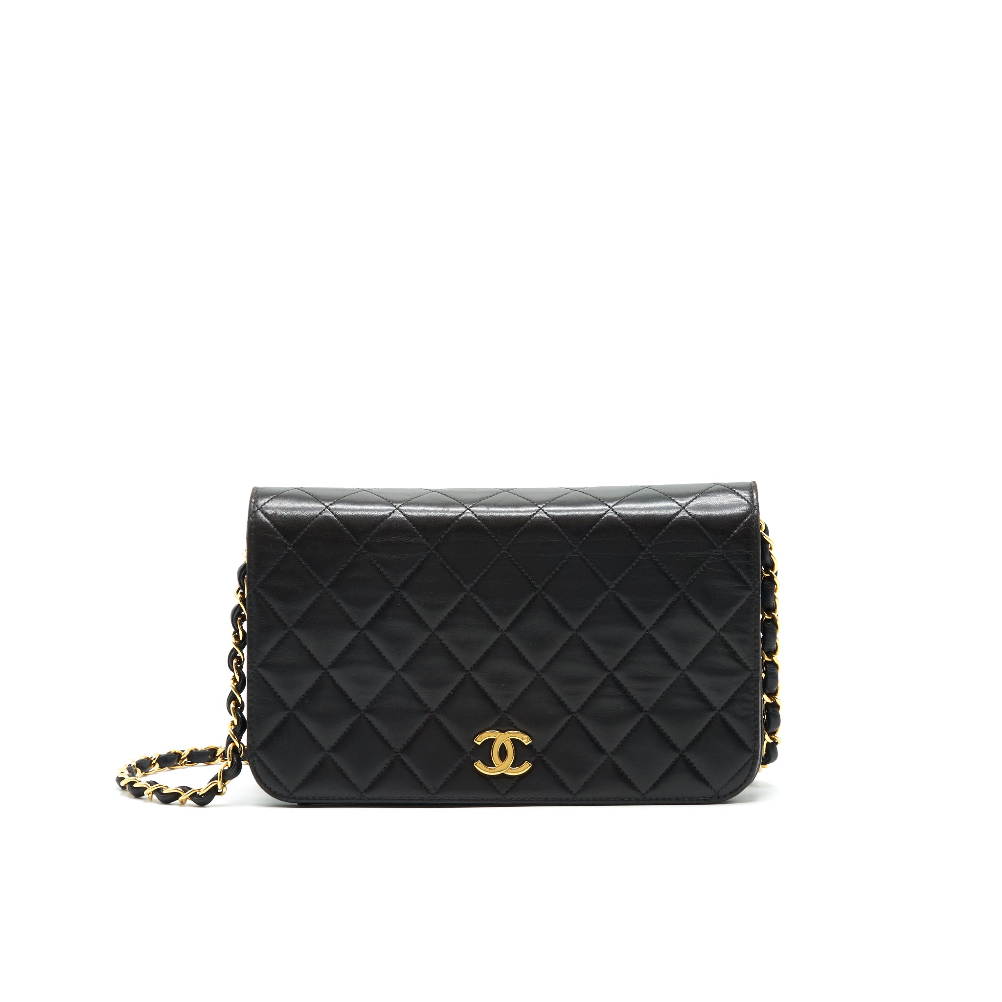 chanel-vintage-lambskin-flap-bag-with-chain-black-24k-ghw