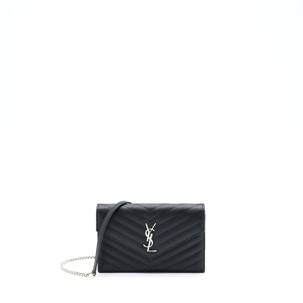 saint-laurent-ysl-envelop-chain-wallet-caviar-black-shw