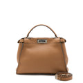fendi-medium-peekaboo-tote-bag-grained-calfskin-caramel-shw-1