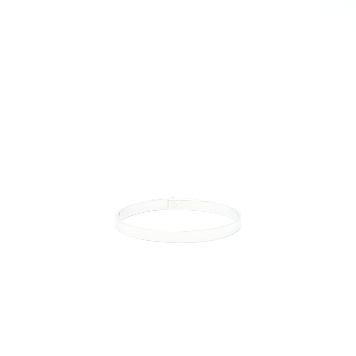 HERMES KELLY BRACELET WHITE GOLD-PLATED ENAMEL WITH DIAMONDS