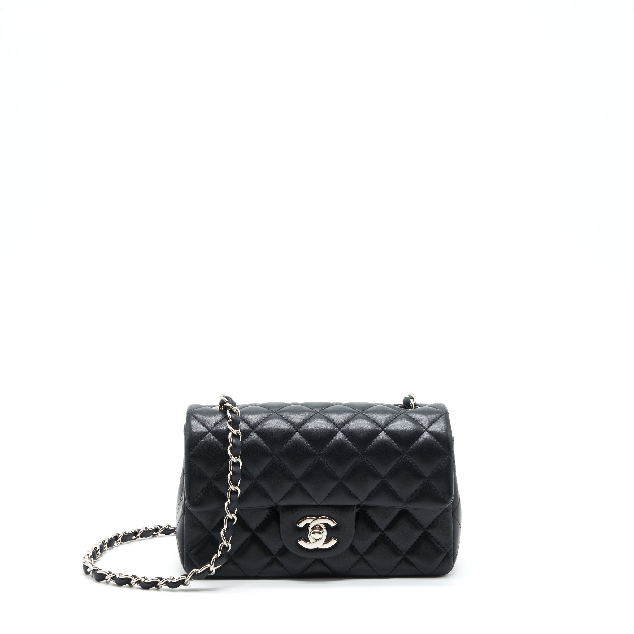 chanel-mini-rectangular-lambskin-black-shw