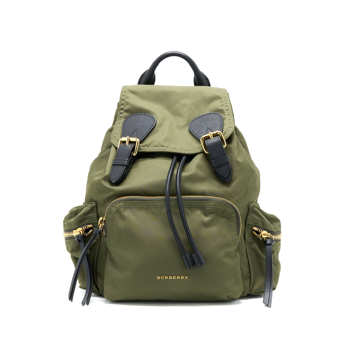 burberry-medium-rucksack-backpack-nylon-olive-green-ghw