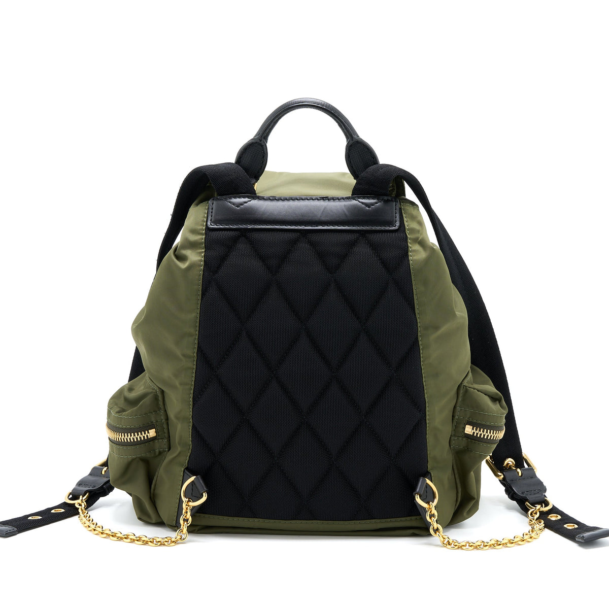 burberry-medium-rucksack-backpack-nylon-olive-green-ghw