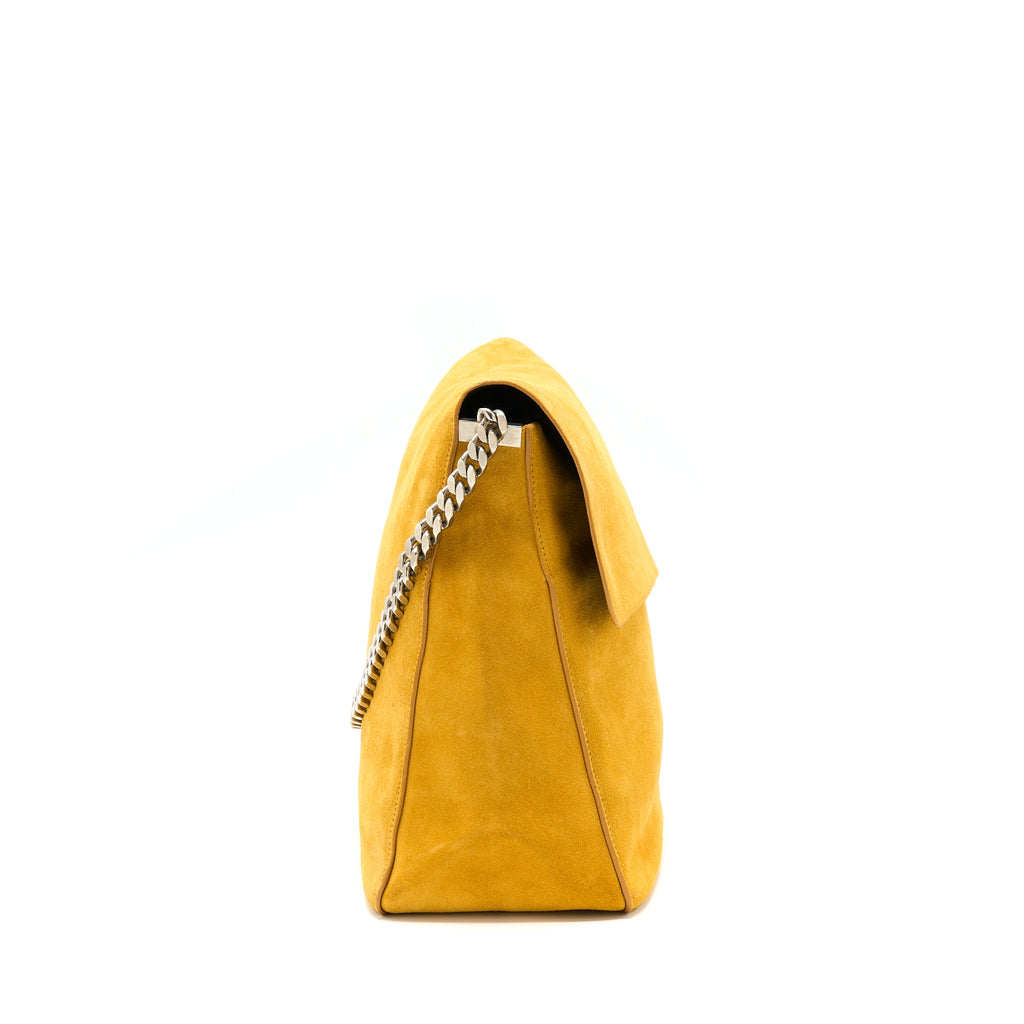 celine-flap-shoulder-bag-suede-mustard-yellow-shw