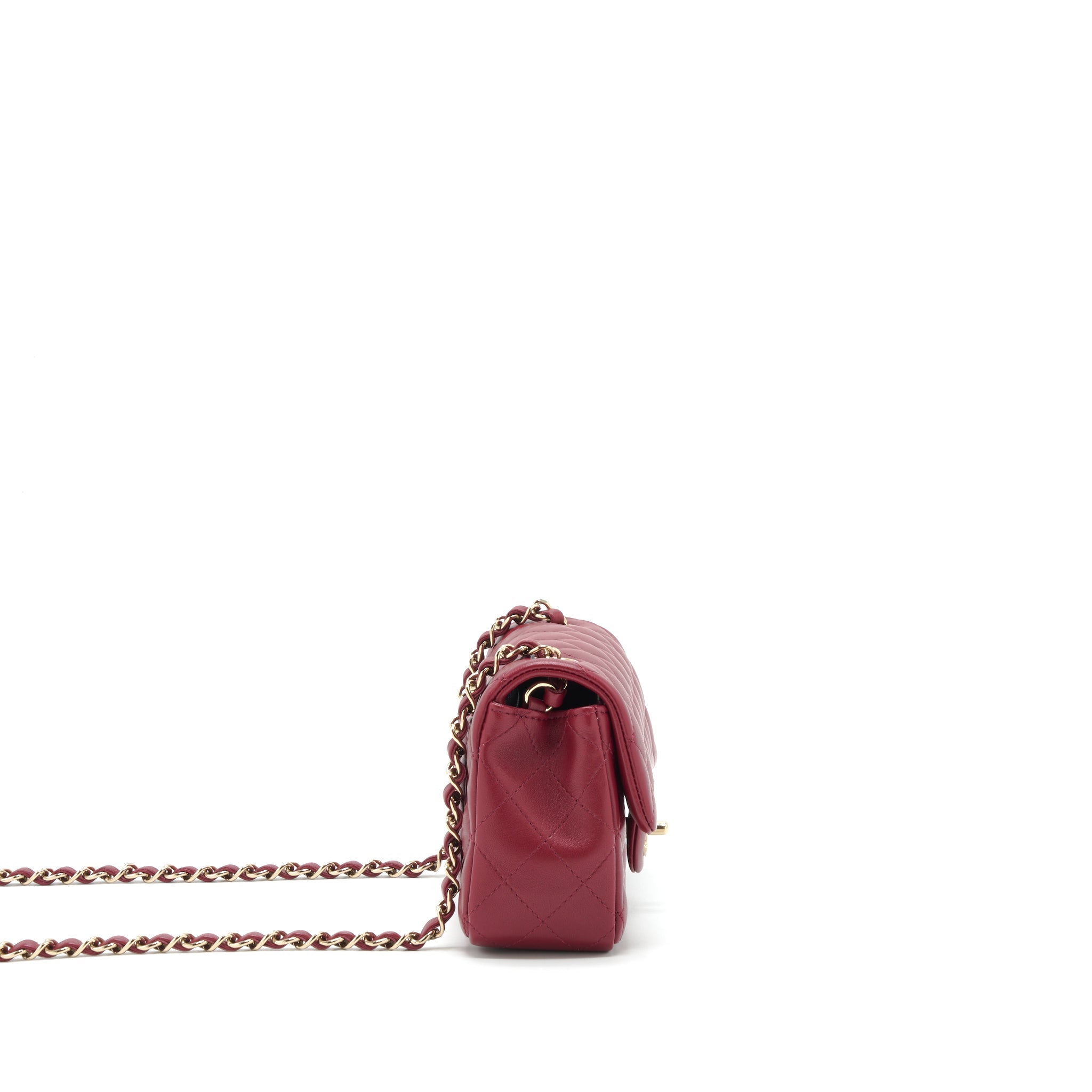 chanel-22c-small-classic-flap-bag-lambskin-dark-red-lghw-microchip