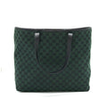 gucci-gf-canvas-shopping-bag-dark-green-black