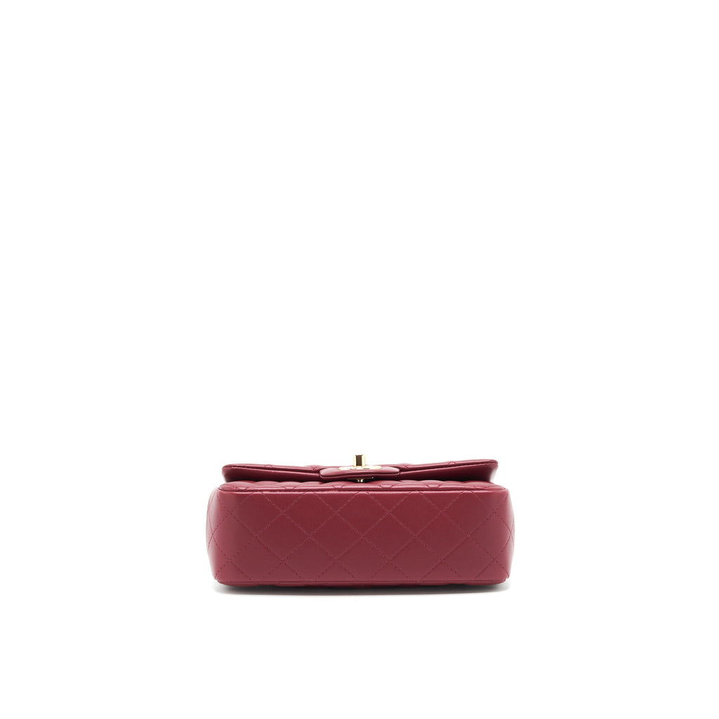chanel-22c-small-classic-flap-bag-lambskin-dark-red-lghw-microchip