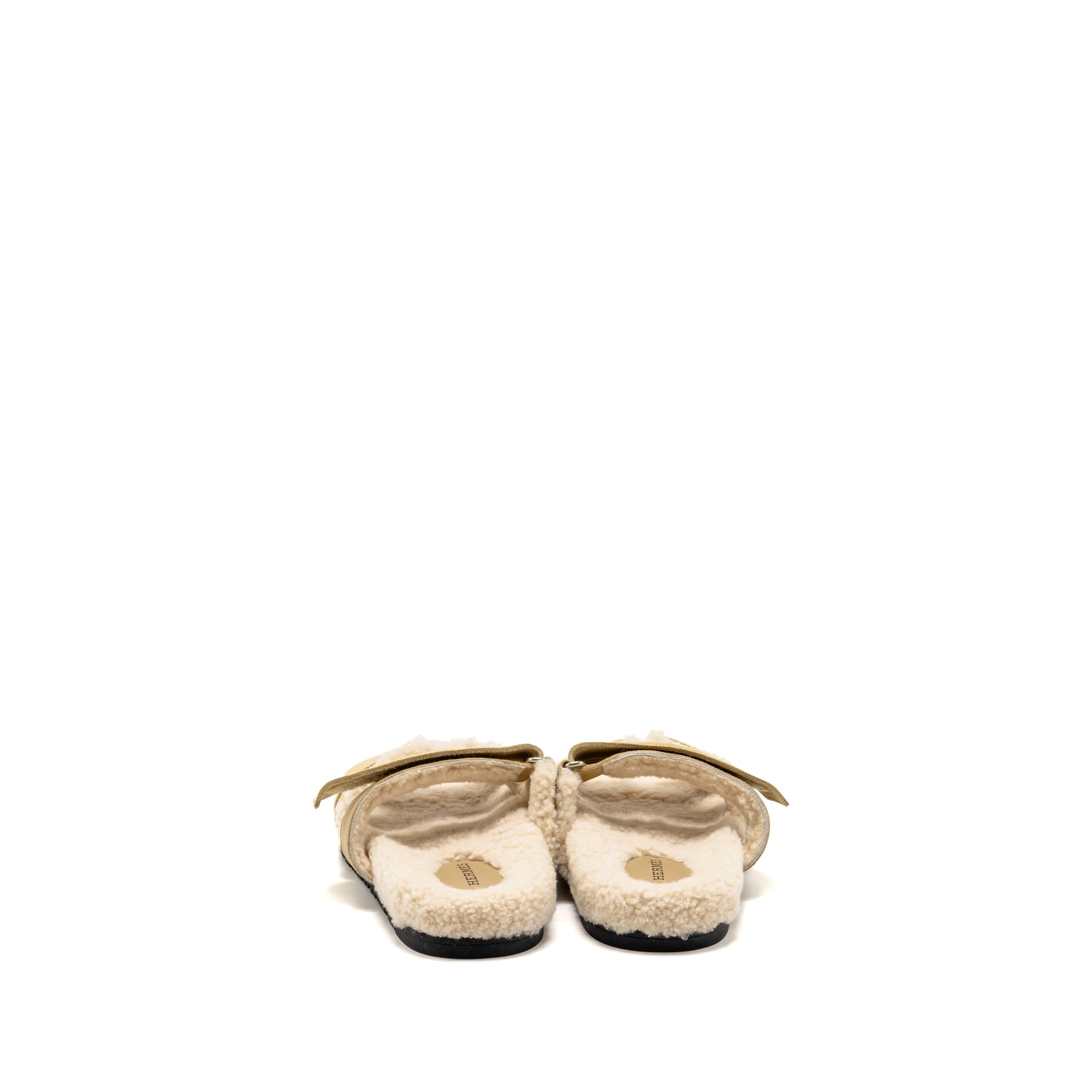 hermes-size-37-chypre-sandals-suede-shearling-beige-albatre
