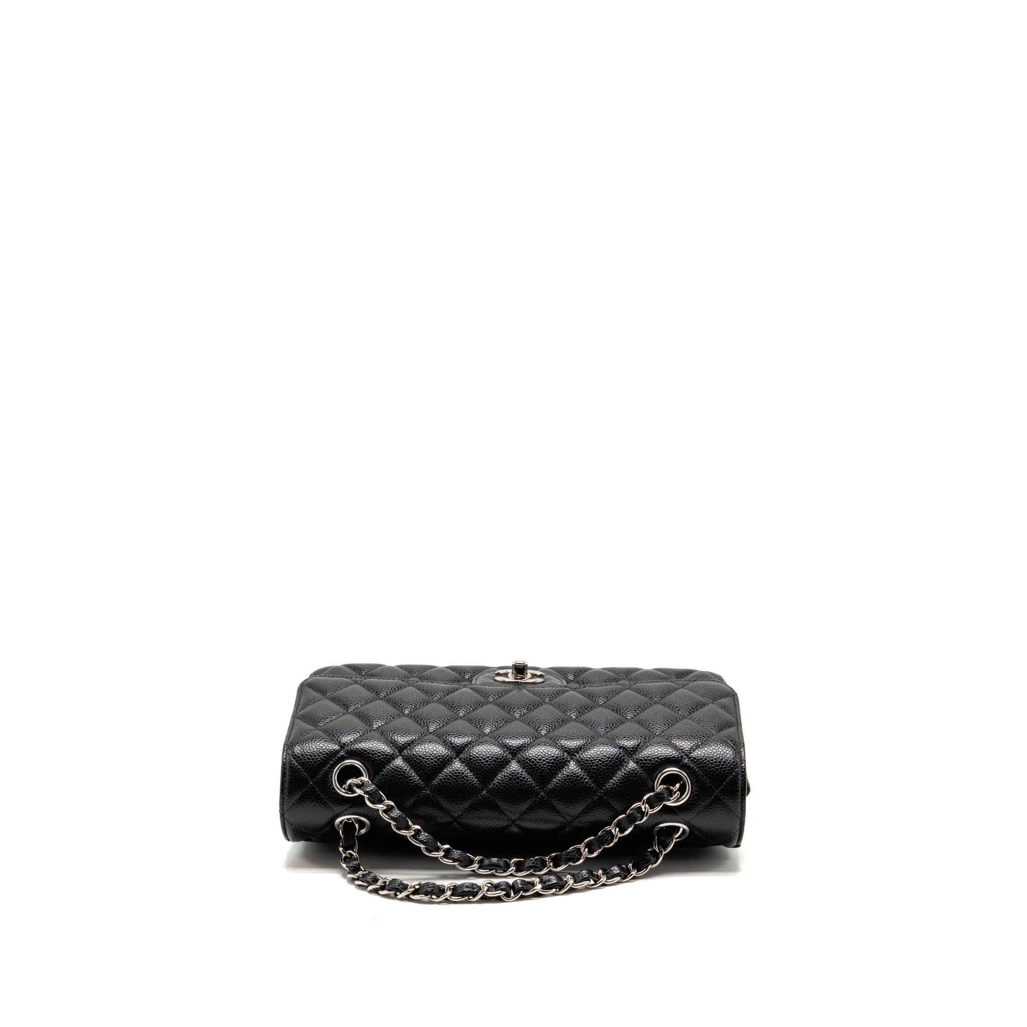 chanel-medium-classic-double-flap-bag-caviar-black-shw-11