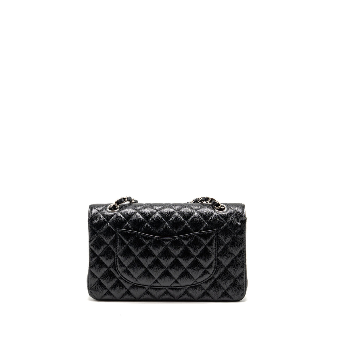 chanel-medium-classic-double-flap-bag-caviar-black-shw-11