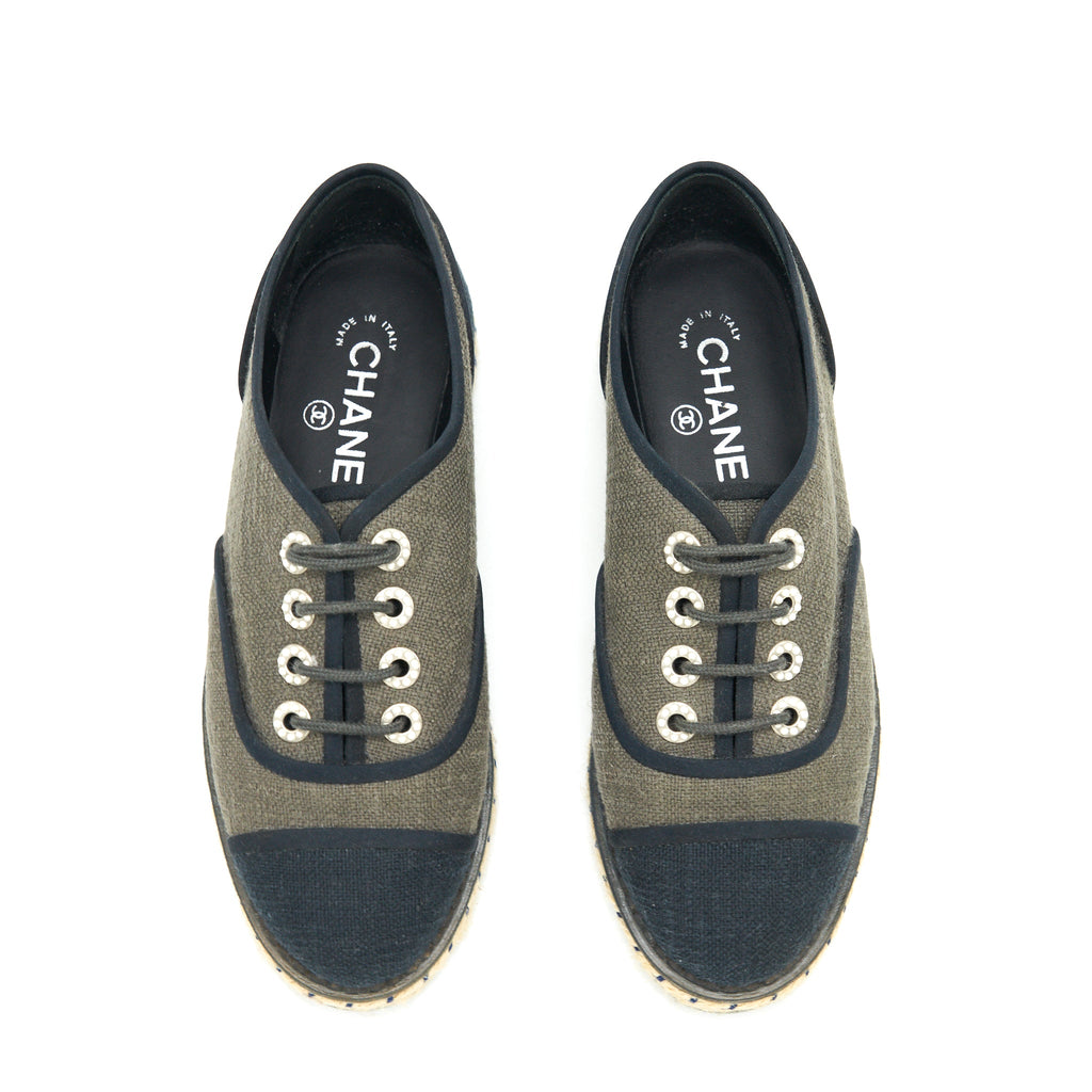 chanel-size-36-lace-up-shoes-fabric