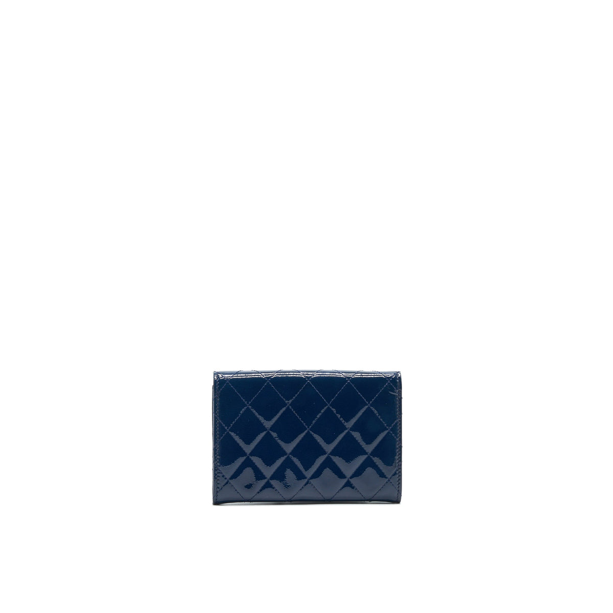 chanel-patent-leather-flap-wallet-navy