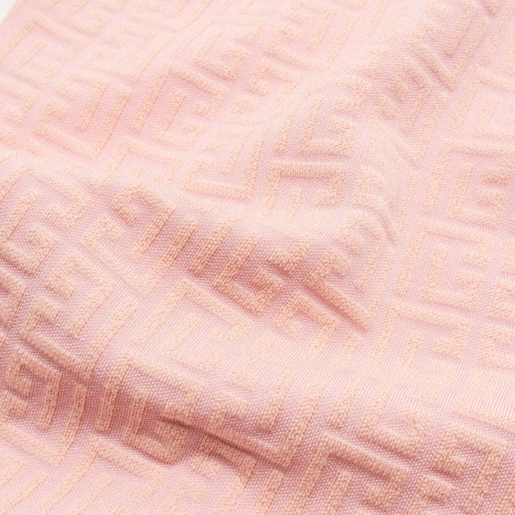 balmain-size-36-monogram-jacquard-minidress-wool-polyamide-pink