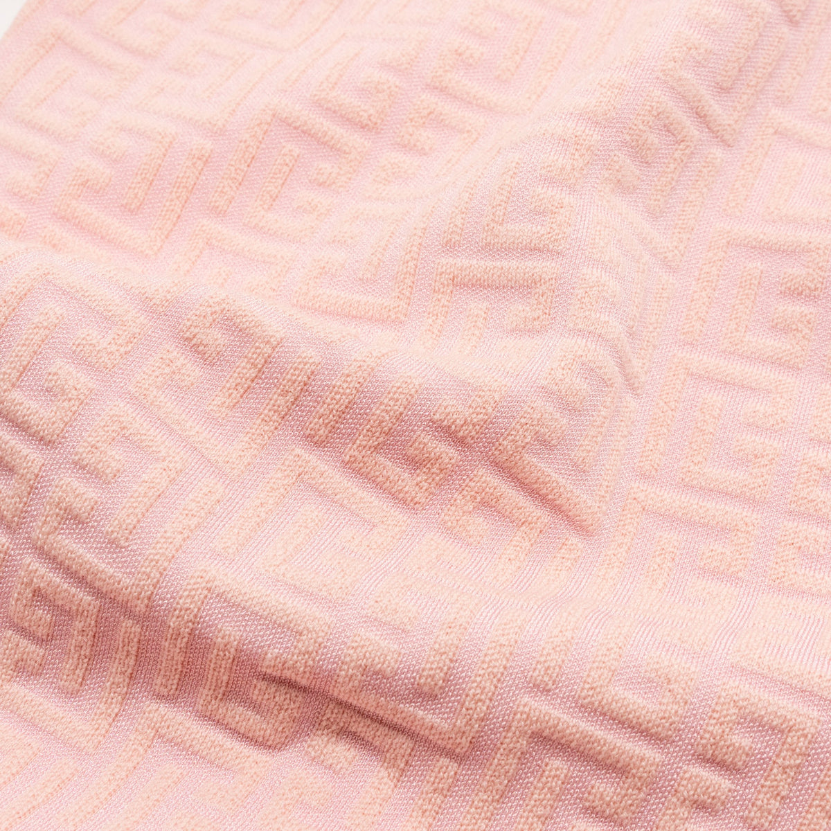 balmain-size-36-monogram-jacquard-minidress-wool-polyamide-pink