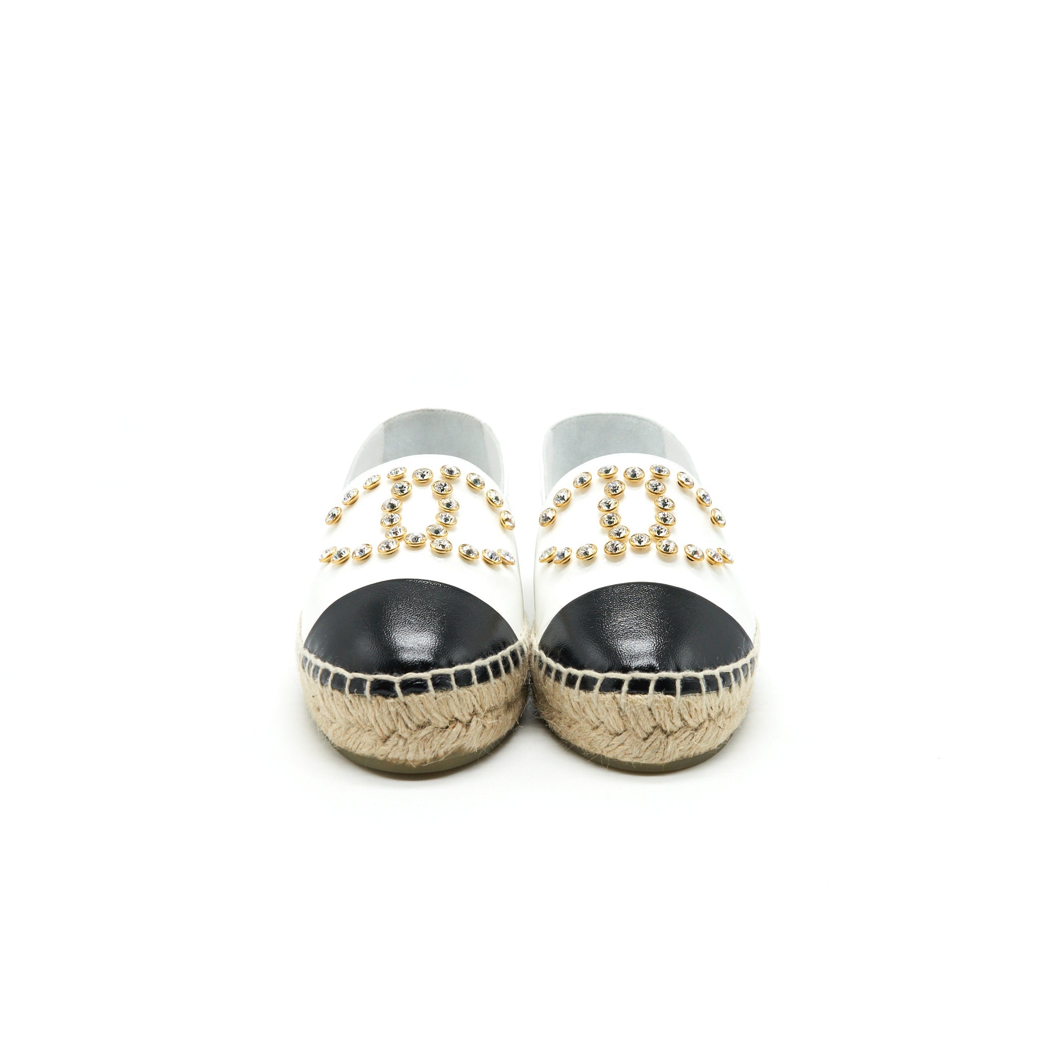 chanel-white-black-espadrilles-size35