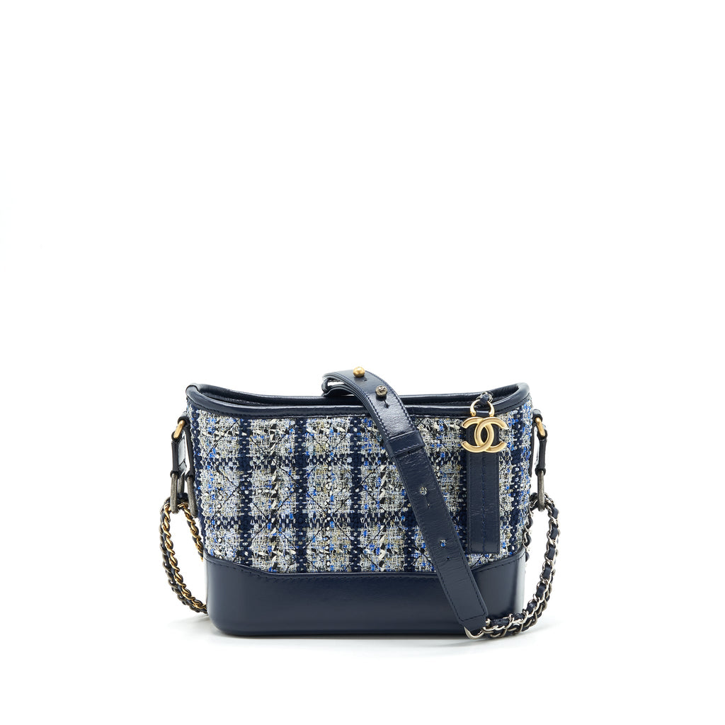 chanel-small-gabrielle-hobo-bag-tweed-blue-with-multi-color-hardware