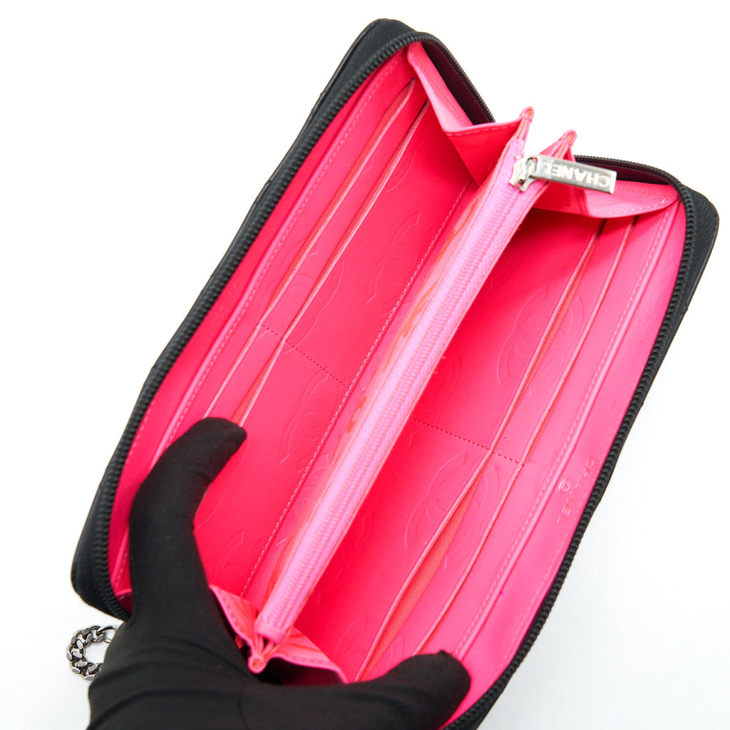 chanel-cambon-long-zipper-wallet-calfskin-black-pink-shw