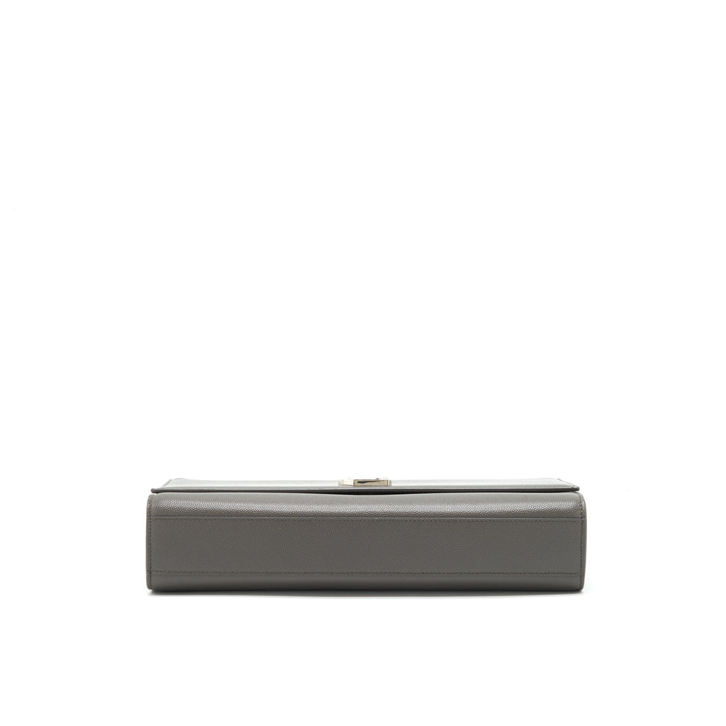 saint-laurentysl-large-monogramme-kate-chain-bag-grained-calfskin-grey-shw