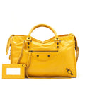 balenciaga-classic-city-bag-yellow-ruthenium-hardware