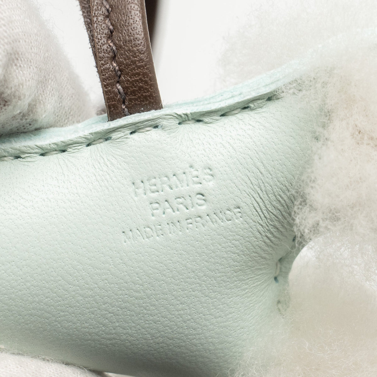 hermes-budy-shearing-bag-charm-wool-lambskin-white-vert-peppe-stamp-w