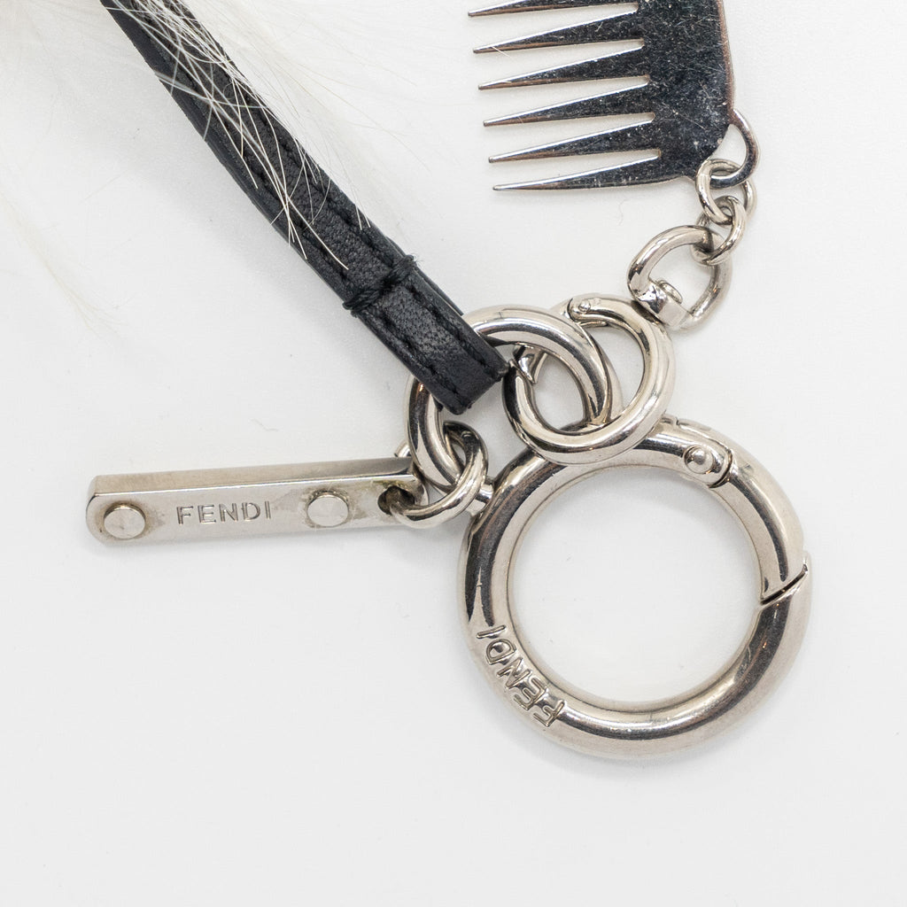 fendi-karl-lagerfeld-keyring-charm-black-and-white-fur-shw