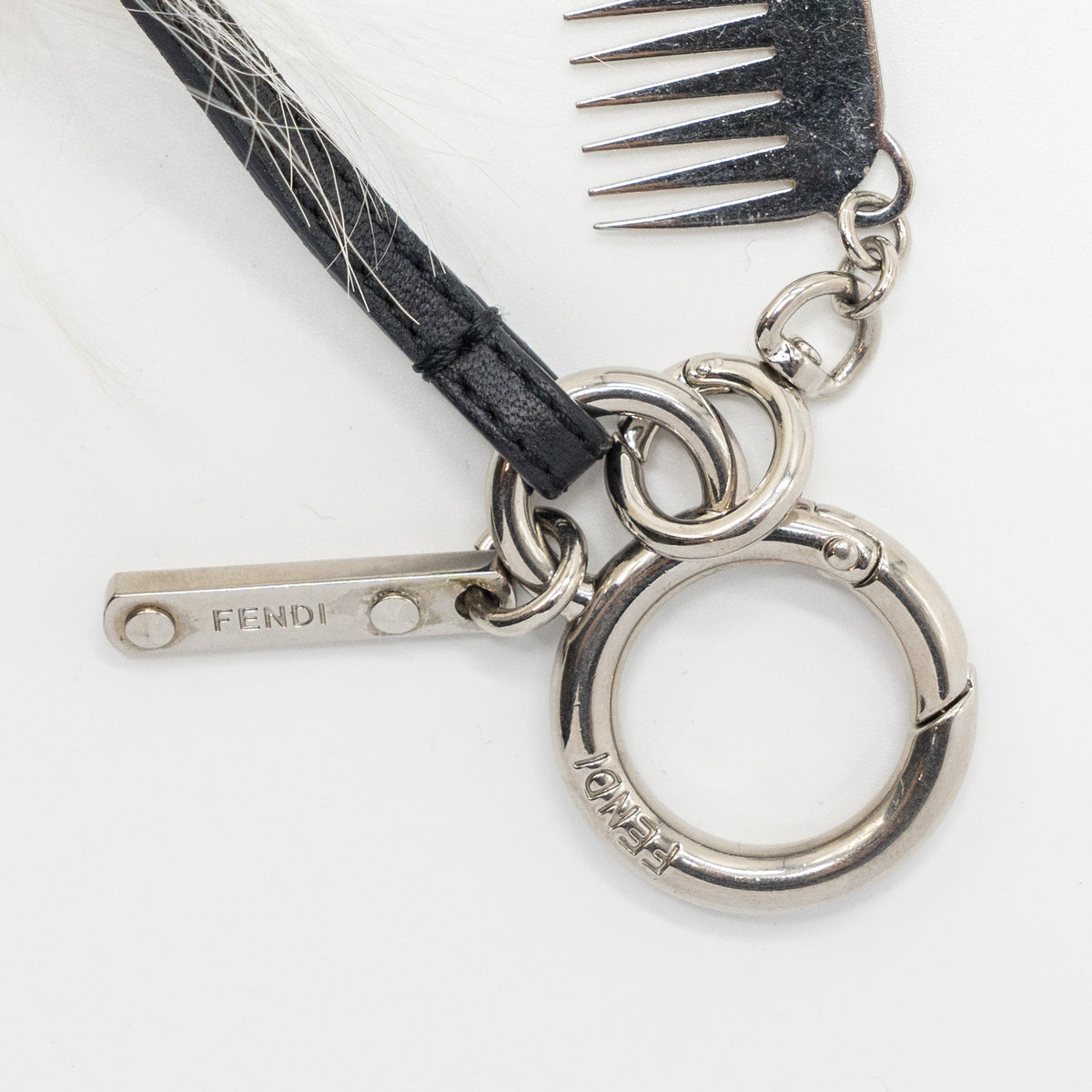 fendi-karl-lagerfeld-keyring-charm-black-and-white-fur-shw