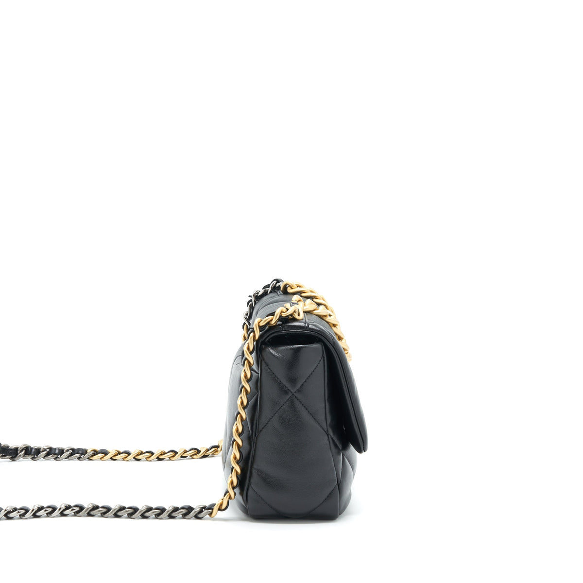 chanel-small-19-bag-lambskin-black-with-gold-and-silver-hardware