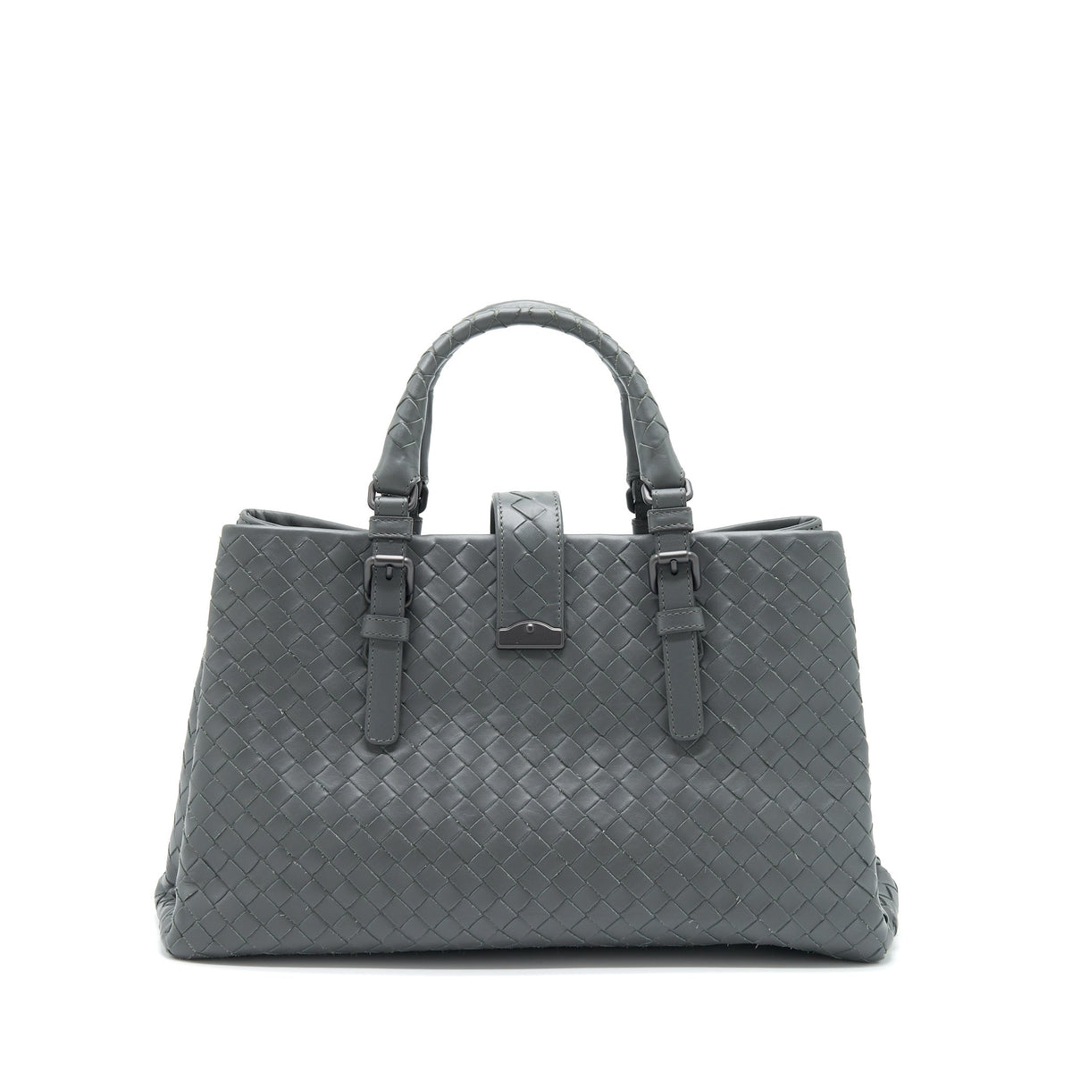 bottega-veneta-roma-tote-bag-dark-grey-ruthenium-sliver-harware