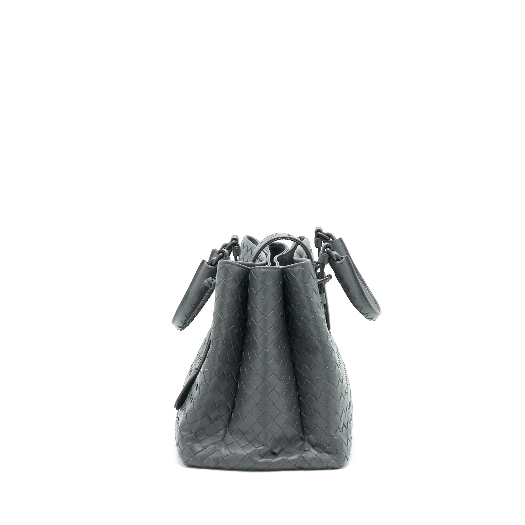 bottega-veneta-roma-tote-bag-dark-grey-ruthenium-sliver-harware