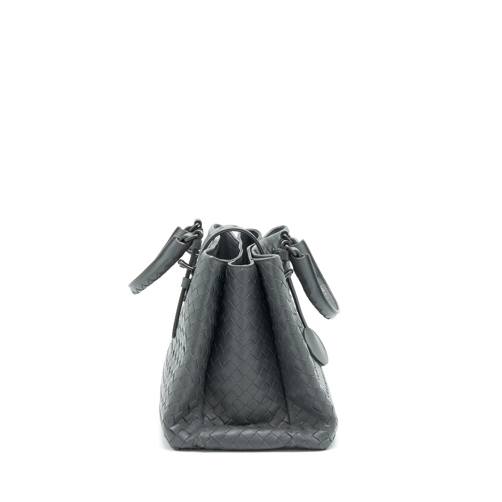 bottega-veneta-roma-tote-bag-dark-grey-ruthenium-sliver-harware