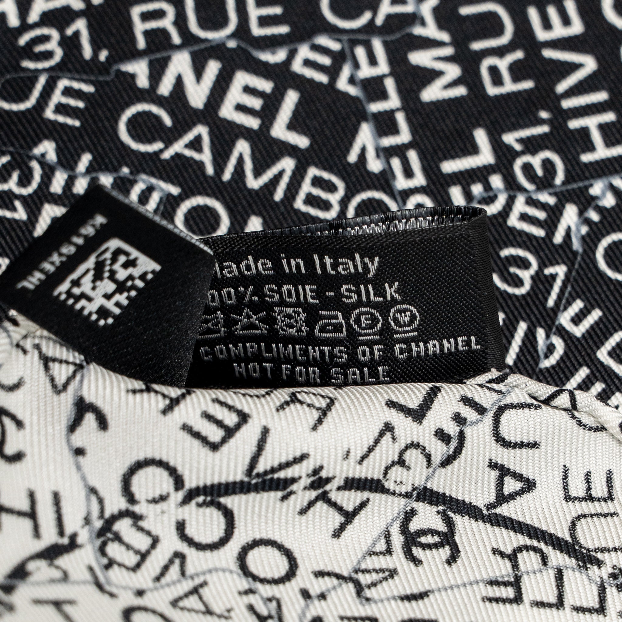chanel-90cm-silk-scarf-cc-and-letter-logo-black-white