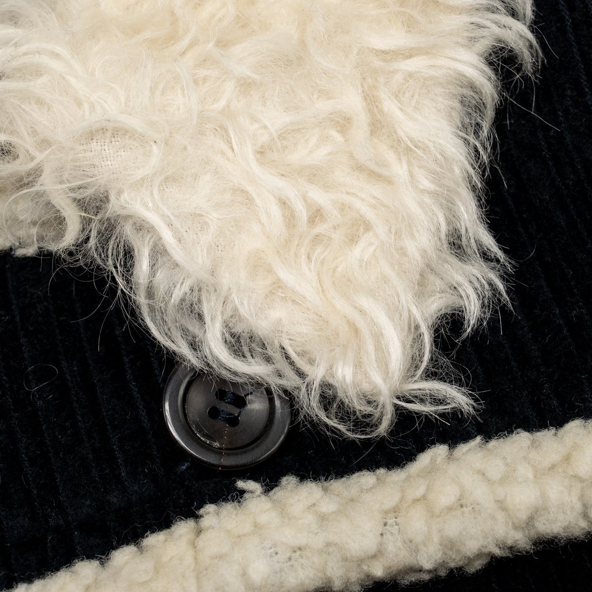 miu-miu-size-40-faux-shearling-trimmed-corduroy-coat-cotton-black-white