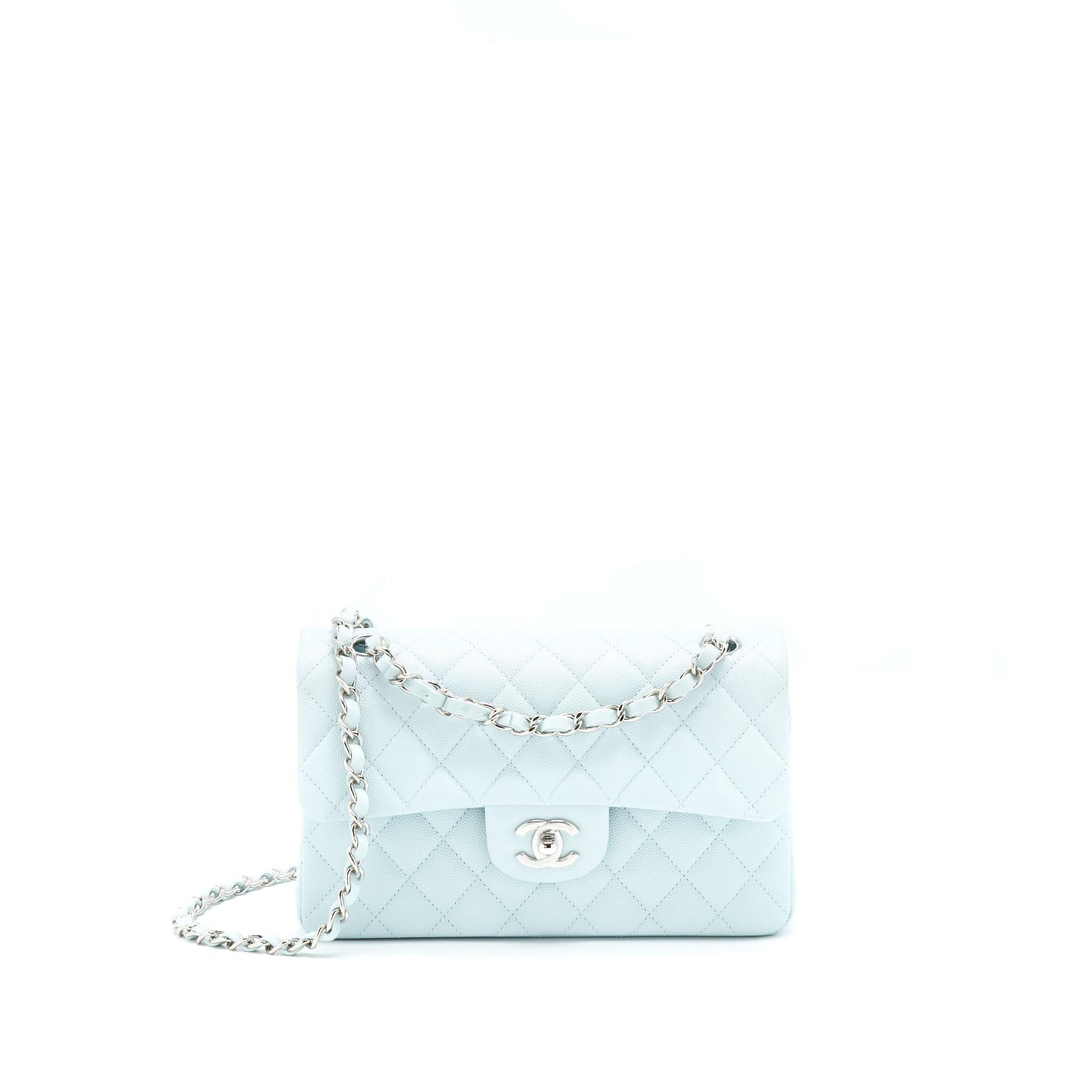 chanel-21k-small-classic-double-flap-bag-light-blue-shw-microchip
