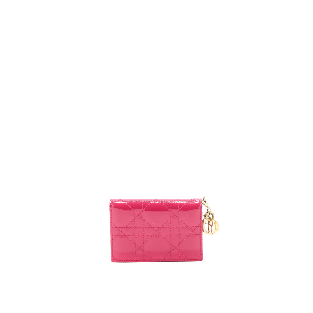 dior-flap-card-holder-calfskin-patent-pink-ghw